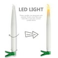 thumbnail image 3 of SHOWERORO 6Pcs Flameless Taper Candles for Wedding and Church Service with No Fire Hazard, 3 of 8