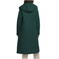 thumbnail image 4 of Chaquetas y abrigos casuales con capucha de manga larga Chaqueta acolchada larga para mujer Chaqueta de cintura cálida con capucha de manga larga Chaqueta acolchada informal holgada Abrigo para mujer, 4 of 8