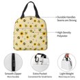 thumbnail image 4 of Honeii Sunflowers Bee Print Lunch Bag Women, Lunch Box Lunch Bag for Women Adult Men, Small Leakproof Cute Lunch Tote Large Capacity Reusable, 4 of 8