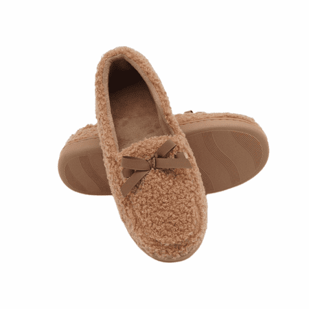 

JUSTUP Women s Cozy Memory Foam Knit Slippers Ladies Closed Back House Shoes(9-10)