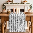 thumbnail image 2 of Table Runner 72 Inches Long for Kitchen Dining, Black Spring Leaves Dresser Scarf Farmhouse, Dining Table Decorations for Wedding/Parties, Pastoral Botanical Striped Flowers 13 x 72 In, 2 of 8