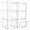 Clear White-6pcs, variant on Storage Bins with Lids 6 Pack Clear Plastic Storage Containers with Magnetic Acrylic Door 19 Qt Stackable Storage Box for Home Office Organizing