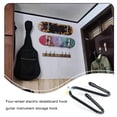 thumbnail image 4 of Injueey Estante de exhibición de guitarra de aleación de aluminio, reemplazo montado en la pared, plegable, sin perforaciones, cepillo para Almacenamiento y organización del hogar 2 piezas, 4 of 6