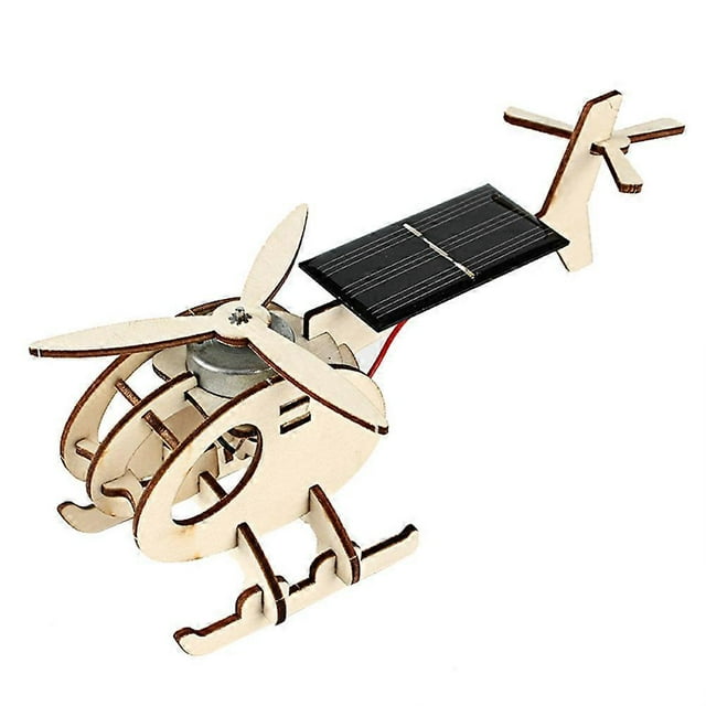 Avion en bois à énergie solaire, jouet éducatif, bricolage, modèle, merveilleux cadeau pour enfant