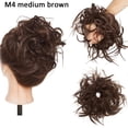 thumbnail image 2 of Messy Bun Hair Piece Synthetic Wave Curly Chignon Elastic Fluffy Updo Donut Hair Extensions, 2 of 7