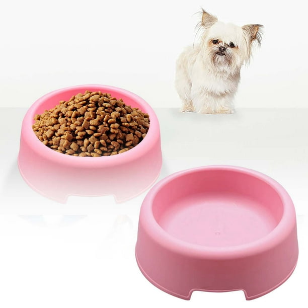 Comederos de plástico ligeros - Material PP, colores azul/blanco y fáciles de limpiar - Comederos para gatos/perros pequeños en casa/de viaje