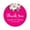 Fuchsia Pink, variant on Darling Souvenir Round 45 Pcs Rose Floral Thank You Stickers Personalized Bride Groom Names And Date Envelope Seals-MInt