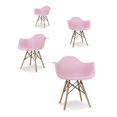 thumbnail image 1 of Sillas para Comedor Mirel Ergonomicas Vessel Set 4 Piezas rosa, 1 of 2