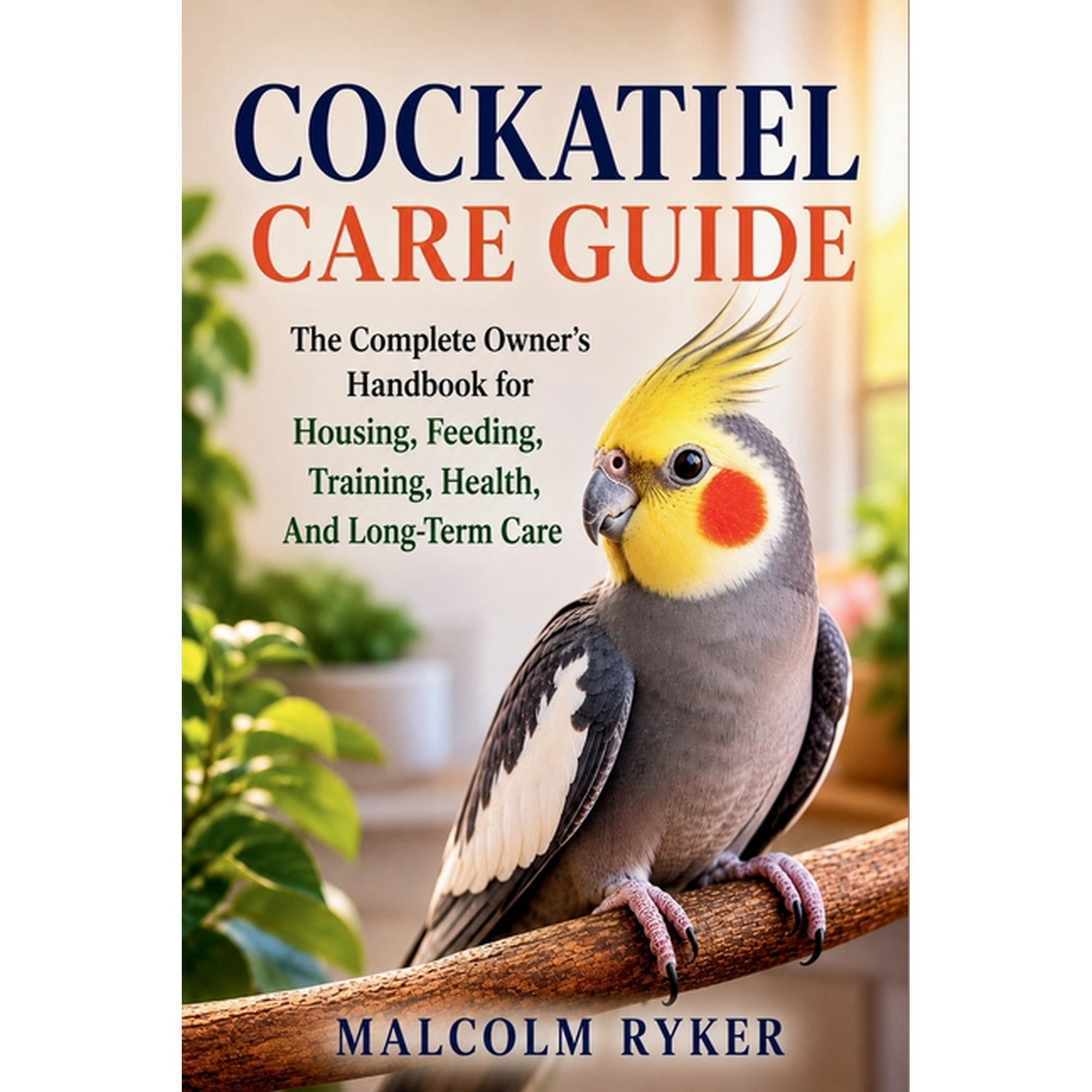 Cockatiel Care Guide: The Complete Owner's Handbook for Housing, Feeding, Training, Health, And Long-Term Care, (Paperback)