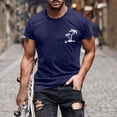 thumbnail image 2 of Birdeem Chemises pour Hommes T-Shirt à Manches Courtes Col Rond Imprimé Mode Décontractée Manches Courtes, 2 of 12