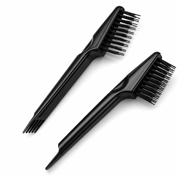 YEMNPIOS 2 Pack Hair Brush Cleaner Tool 2 in 1 Dual Edge Hairbrush Cleaning Tool for Removing Hair Dust Lint from Brushes Combs for Home Salon Use