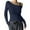 Navy, variant on Women's Sheer Mesh Off The Shoulder Tops Long Sleeve See Through Shirts Going Out Party Club Outfits Short Sleeve Athletic Shirt Women Workout Shirts Space Shirt Long Sleeve Shirts Womens Fit Mom