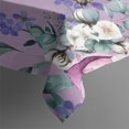 thumbnail image 4 of Purple Butterfly Flower Butterfly Pattern Rectangle Tablecloth 60"x102",Waterproof Polyester Rectangle Table Cloth, Wipeable Spillproof Polyester Tablecloth for Dining, Camping, Indoor and Outdoor, 4 of 6