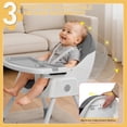 thumbnail image 4 of Silla alta para bebés Ktaxon 6 en 1, mecedora portátil para alimentación, 4 of 9