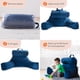 thumbnail image 4 of Linenspa - Almohada de Lectura con Soporte para Cuello de Memory Foam en Trozos - Cojín para Leer o Descansar - Soporte para Espalda - XL-Azul Marino, 4 of 6