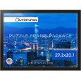 thumbnail image 3 of ArtToFrames 27.2x20.1 Inch - 69x51 CM Black Puzzle Frame for 631 piece Puzzles.1.25 Inch Custom MDF Puzzle Frames, Raw Edge Black - Comes with Economy Acrylic, 3 of 6