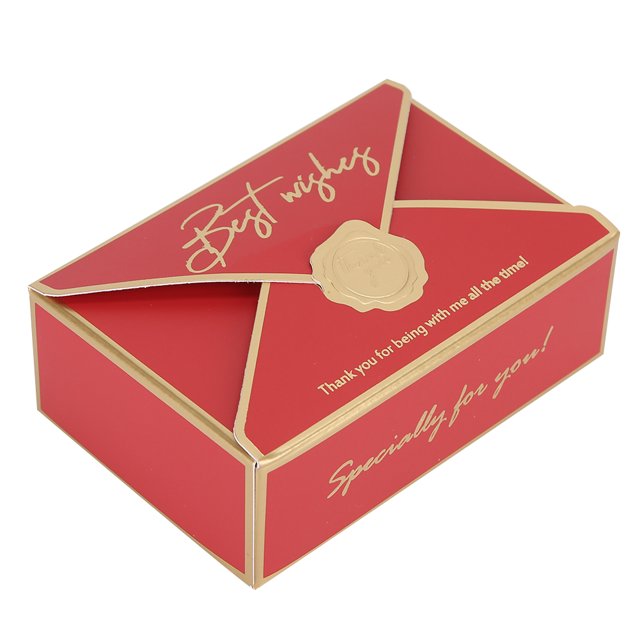 50Pcs Unique Envelope Shape Paper Candy Box Candy Holder Wedding Party Accessories DecorationRed