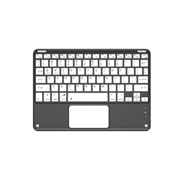 Tablet Keyboard Case Detachable Large Touchpad Tablet Bluetooth-compatible Keypad Cover with Pen Slot for Huawei Matepad - Black