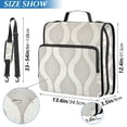 thumbnail image 2 of FORMRS Zipper Binder with Shoulder Strap 2-inch Ring 500 Sheet Capacity File Bag, Light Gray Pattern, 2 of 5