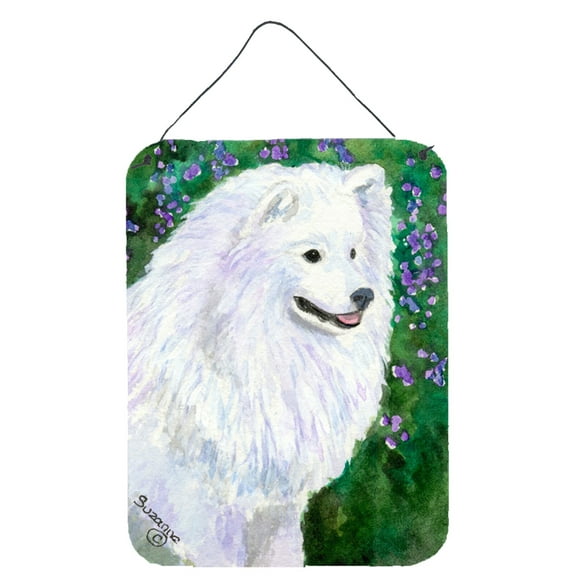 Caroline's Treasures SS8965DS1216 American Eskimo Wall or Door Hanging Prints, 12x16, multicolor