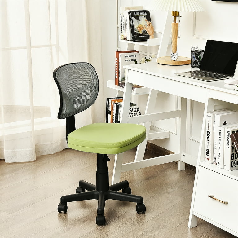 Costway Armless Office Chair Adjustable Swivel Computer Mesh Desk Chair Green