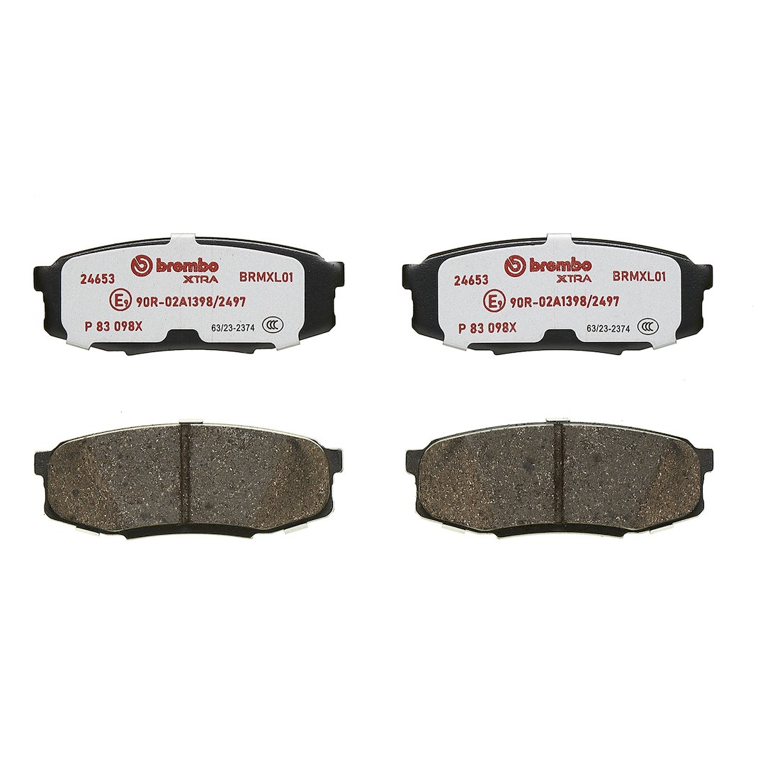 Brembo P83098X; Brake Pad; XTRALINE; FMSI Number D1304-8420/ D1304-8854; Low-Metallic; Set Of 4