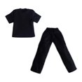 thumbnail image 1 of 1/12 pantalones de muñecas y ropa superior vestida de cosplay mini pierna ancha pantalón largo para figuras de acción masculina de 6 pulgadas con camisa, 1 of 9