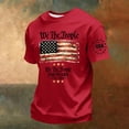thumbnail image 5 of Zimjoy Men's Patriotic We The People T-Shirt 250th Anniversary 1776-2026 American Flag Short Sleeve Crew Neck Casual Summer Tee for 4th of July Red 4XL, 5 of 5