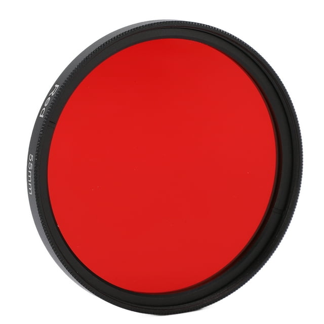 Filtre Rouge 67mm Al, Rehaussant les Tons Rouges dans l'Image, Rendant la Scène Plus Vive et Superposée avec Installation de Filetage pour Objectif