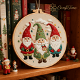 thumbnail image 6 of ComfiTime Christmas Embroidery Kit for Beginners – 5 Skill-Building Levels, Starter Kit for Kids & Adults, Stamped Basic Stitch Patterns with Hoop, Easy Arts & Crafts, Threads/Floss, Needlepoint Kit, 6 of 18