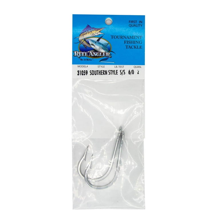 Rite Angler Southern Style Stainless Steel Bait Hook 6/0, 7/0, 8/0
