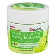 (3 Pack) Nail-Aid Sugar & Sea Salt Cooling Foot Scrub, 6.7 OZ (3 pack)