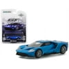 2017 Ford GT Blue Hobby Exclusive 1/64 Diecast Model Car by Greenlight