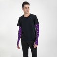 thumbnail image 4 of Sun Protection Arm Sleeves for Men Women, Purple Mardi Gras Sleeves to Cover Arms with Thumb Hole Cooling Sleeve, 4 of 6