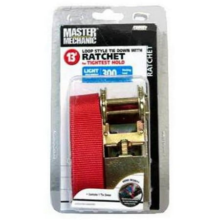 

Trade Of Amta Dba Boxer Tools 548562 1 x 13 in. Master Mechanic Loop Ratchet Tie Down