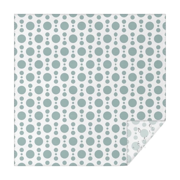 Christmas Square Tablecloth 42x42 Inch – Waterproof Polyester Printed Table Cover, Wrinkle Resistant & Washable for Kitchen Dining Picnic Party Decor, Single-v4-15, White
