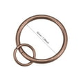 thumbnail image 3 of Uxcell Metal 32mm Inner Dia Copper Tone Curtain Rings 28 Pack, 3 of 5