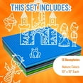 thumbnail image 3 of Strictly Briks Classic Stackable Baseplates, For Building Bricks, Bases for Tables, Mats, and More, 100% Compatible with All Major Brands, Nature Colors, 12 Pack, 10x10 Inches, 3 of 6
