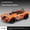 boxed orange, variant on 1:24 1965 Shelby Cobra Convertible Roadster Model Simulation Sound Light Pulling Tire Shock Absorbing Boys Birthday Gift