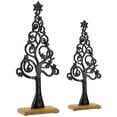thumbnail image 3 of Northlight Starry Trees Metal Christmas Decorations - 18.5" - Black - Set of 2, 3 of 6