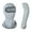 Gray, variant on Unisex Balaclava Face Mask and Arm Sleeves Set, Ski Mask Full Face Cover Compression Arm Sleeves for Summer Outdoor