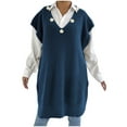 thumbnail image 2 of Ailaofu Women's Fall Sweater Vest Dress Winter Sweater 2025 Oversized, 2 of 7