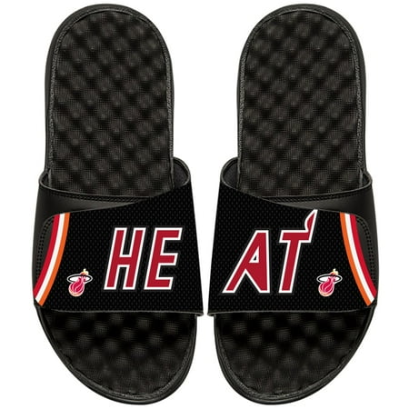

ISlide Black Miami Heat NBA Hardwood Classics Jersey Slide Sandals
