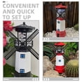 thumbnail image 3 of LOLIPPYY 5 Sets Garden Windmill Leaf Decoration Plastic Black Waterproof for Yard Decor Items, 3 of 8