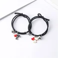 thumbnail image 3 of Pulsera de dibujos animados de Snoopy para pareja, brazalete de atracción magnética trenzada ajustable, cuerda trenzada para amigos, regalos de joyería, 1 par, 3 of 4