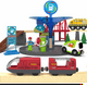 thumbnail image 2 of Tren de Madera Motorizado, Tren de Control Remoto con Conexión Magnética, Trenes Locomotoras Que Funcionan con Baterías para Niños Pequeños, Compatible con Thomas, Brio, Chuggington (Rojo), 2 of 7