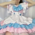 thumbnail image 2 of Vestido de dama de honor de talla grande S-5xl, vestido lolita con lazo grande súper lindo, vestido lindo rosa y azul grande para mujer, 2 of 6