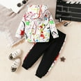 thumbnail image 3 of WOYY Toddler Boys 2 Piece Long Sleeve Graphic Hoodie Sweatpants Outfit Sets, Sizes 3-4T, 3 of 6