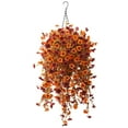 thumbnail image 2 of Fall Hanging Baskets,Fall Artificial Fake Mums Hanging Flowers Plants Basket for Outdoor Decoration,Faux Silk Daisy UV Resistant Look Real for Home Porch Patio Balcony Yard Autumn Decor(Orange Brown), 2 of 7