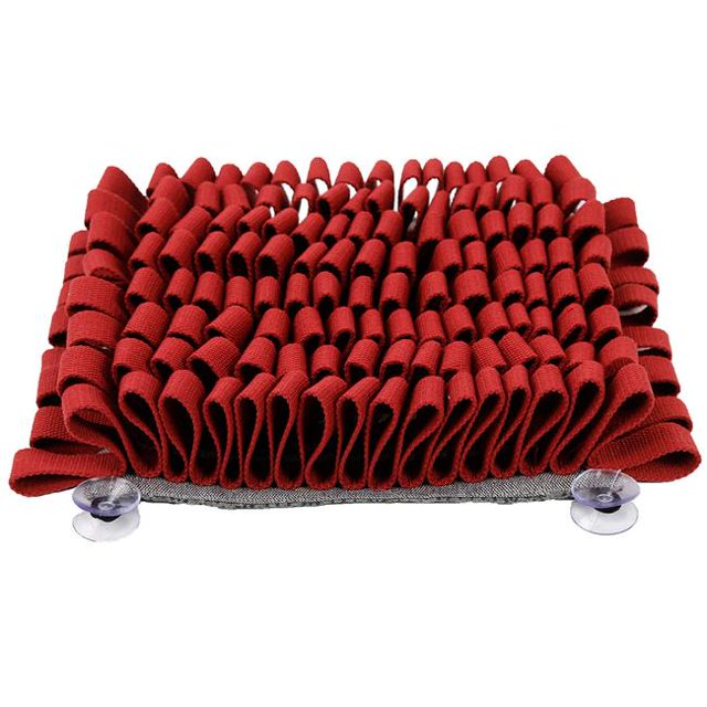 Pet Life DO2RD Sniffer Grip Interactive Anti-Skid Suction Pet Snuffle Mat, Red - One Size